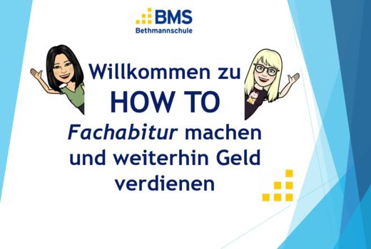 Fachabitur machen und weiterhin Geld verdienen!